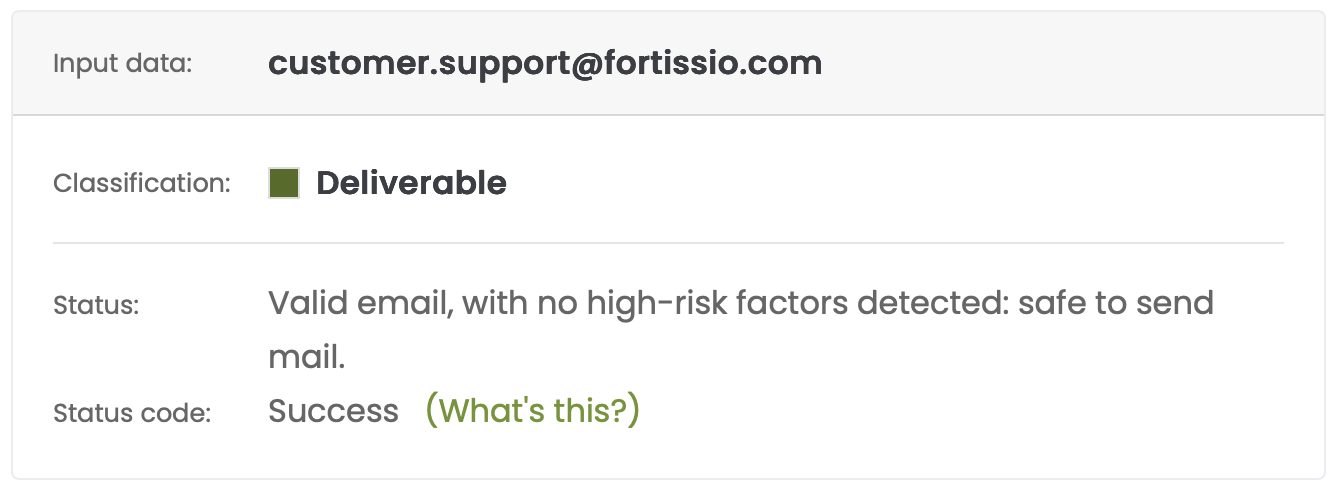 The corporate email address is valid and active.